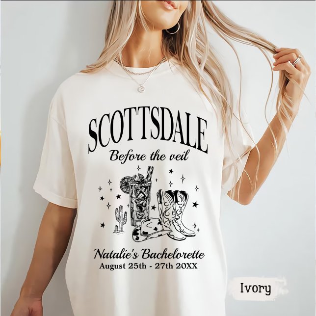 Anpassningsbar Scottsdale Bache Party före slöjan T Shirt (Skapare uppladdad)