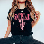 Anpassningsbar Scottsdale Bachelorette Party Match T Shirt<br><div class="desc">Få redo att vända huvuden och skapa oförglömliga minnen under din Scottsdale-bachelorette-fest med vår matchande trendig Scottsdale-grupp t-shirts! Med en fantastisk Saguaro-kaktus-design på framsidan och bridens namn-anpassningsbar tryckt på baksidan, ger dessa t-shirts en personlig som gör att din grupp kan se ut som en påstående. De här t-tröjorna är konstruerade...</div>