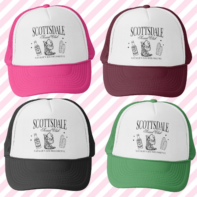 Anpassningsbar Scottsdale Bachelorette Party Socia Keps (Skapare uppladdad)