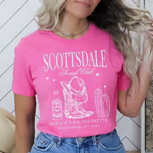 Anpassningsbar Scottsdale Bachelorette Party Socia T Shirt