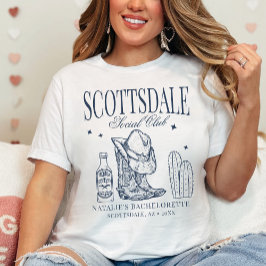 Anpassningsbar Scottsdale Bachelorette Party Socia T Shirt