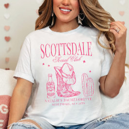 Anpassningsbar Scottsdale Bachelorette Party Socia T Shirt