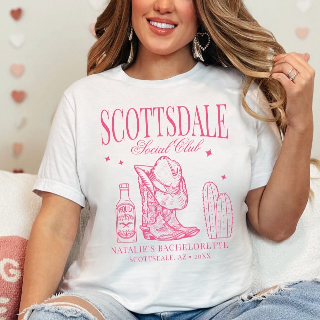 Anpassningsbar Scottsdale Bachelorette Party Socia T Shirt (Skapare uppladdad)