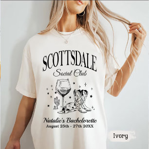 Anpassningsbar Scottsdale Bachelorette Party Socia T Shirt