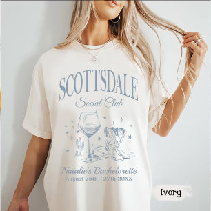 Anpassningsbar Scottsdale Bachelorette Party Socia T Shirt