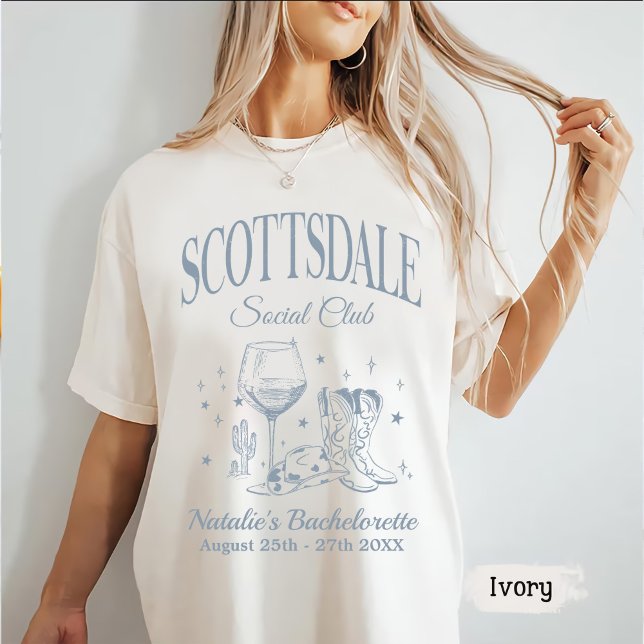 Anpassningsbar Scottsdale Bachelorette Party Socia T Shirt (Skapare uppladdad)