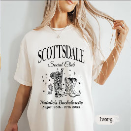 Anpassningsbar Scottsdale Bachelorette Party Socia T Shirt