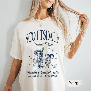 Anpassningsbar Scottsdale Bachelorette Party Socia T Shirt