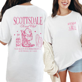 Anpassningsbar Scottsdale Bachelorette Party Socia T Shirt