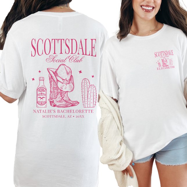 Anpassningsbar Scottsdale Bachelorette Party Socia T Shirt (Skapare uppladdad)