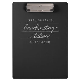 Anpassningsbar Script-lärare eller Student Clipboa