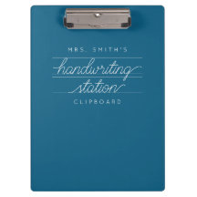 Anpassningsbar Script-lärare eller Student Clipboa
