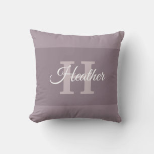 Anpassningsbar Script Namn Monogram Initial Brev H Kudde
