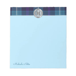 Anpassningsbar Script Play Tartan Metallic Steel M Anteckningsblock