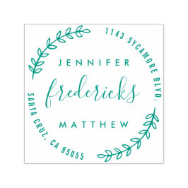 Anpassningsbar Script-Returadress med flera tecken Självfärgande Stämpel