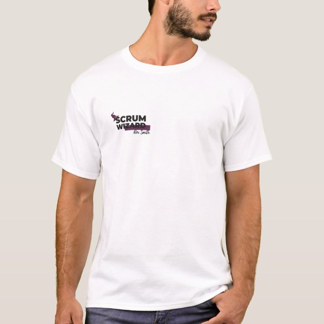 Anpassningsbar Scrum Master, skrom-guide T Shirt (Framsida)