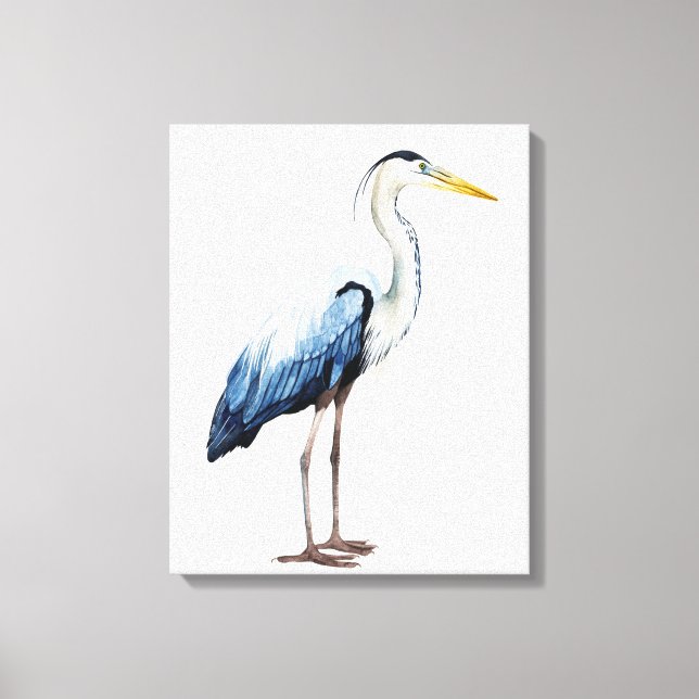 Anpassningsbar Seabird Heron II Canvastryck (Framsida)