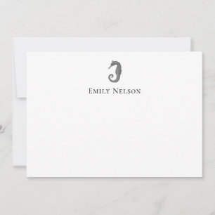 Anpassningsbar Seahorse Note Card Anteckningskort