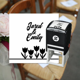 Anpassningsbar Self Inking Rubber Frimärke Självfärgande Stämpel