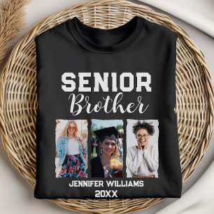 Anpassningsbar Senior Brother Studenten Photo & Na T Shirt