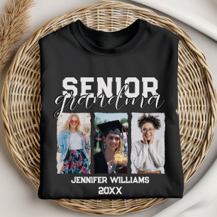 Anpassningsbar Senior Grandma Studenten Photo & Na T Shirt