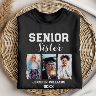 Anpassningsbar Senior Sister Studenten Photo & Nam T Shirt