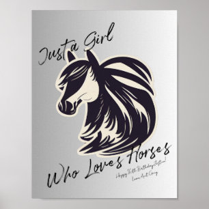 Anpassningsbar Sentiment Bara en flicka som Kärlek Poster