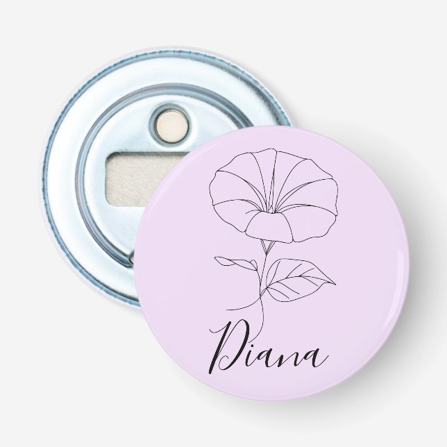 Anpassningsbar September God morgon Flower Flower  Flasköppnare (Framsidan)