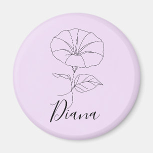Anpassningsbar September God morgon Flower Flower Magnet