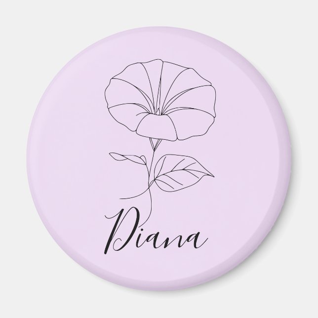 Anpassningsbar September God morgon Flower Flower  Magnet (Framsidan)