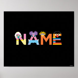 Anpassningsbar Sesame Street alfabetposter Poster