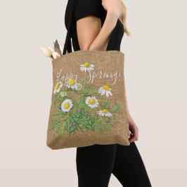Anpassningsbar Shabby chic Vintage Chamomile Flowe Tygkasse