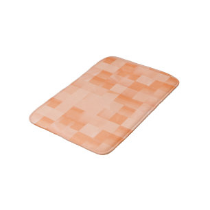 Anpassningsbar Shades of Peach Fuzz-fyrkanter Badrumsmatta