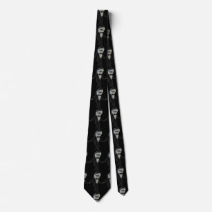 Anpassningsbar shaj tuxedo-klassens svarta solglas slips