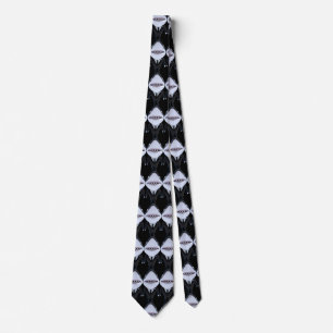 Anpassningsbar shaj tuxedo-klassens svarta solglas slips