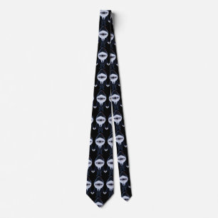 Anpassningsbar shaj tuxedo-klassens svarta solglas slips