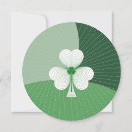 Anpassningsbar Shamrock-kaskad Julkort