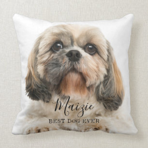 Anpassningsbar Shih Tzu Hund Personlig Pet Photo Kudde