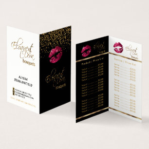 Anpassningsbar Shock rosa & Guld Konfetti Pris och Visitkort