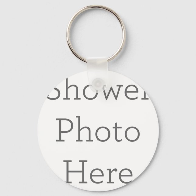 Anpassningsbar Shower Photo Keychain Gift Nyckelring (Framsida)