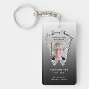 Anpassningsbar Silver Memorial Angel Vingar Lägg