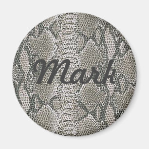 Anpassningsbar Silver Snake Skin Magnet