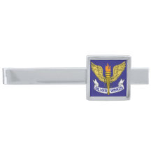 Anpassningsbar Silver Vingar Tie Pub