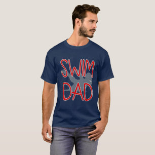 Anpassningsbar Simma Pappa Design T Shirt