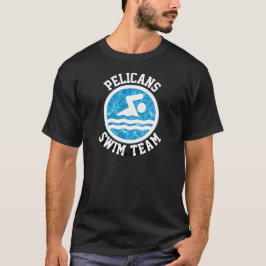 Anpassningsbar Simma Team & Swimmer Namn Swimming T Shirt