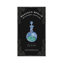 Anpassningsbar Simple Black Witchcraft Spell Flask