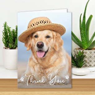 Anpassningsbar Simple Hund Pet Photo Vet Tech Vete Tack Kort