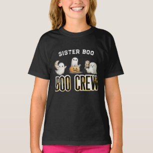 Anpassningsbar Sister Boo Crew Halloween T Shirt