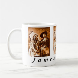 Anpassningsbar Sitta Bull Buffalo Bill Vilda weste Kaffemugg