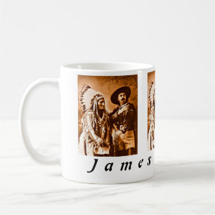 Anpassningsbar Sitta Bull Buffalo Bill Vilda weste Kaffemugg